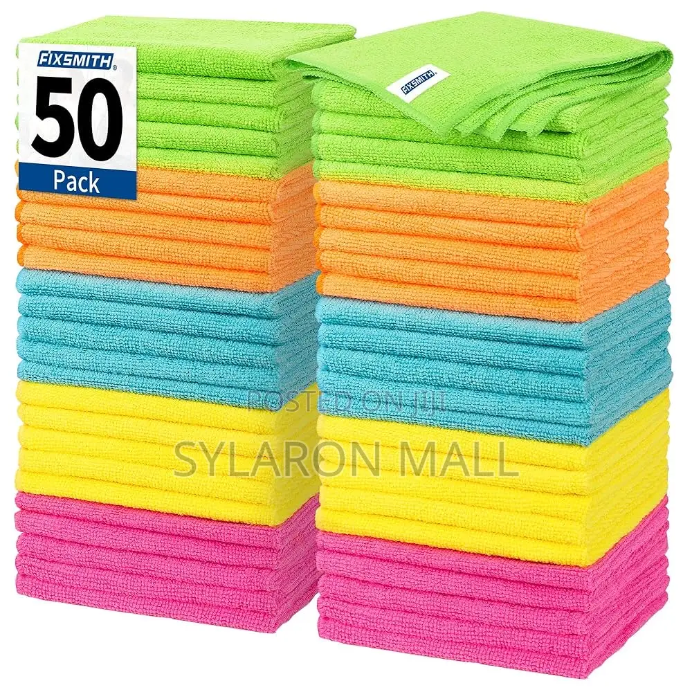 Rainbow Microfiber Cleaning Cloths (Pack of 5)