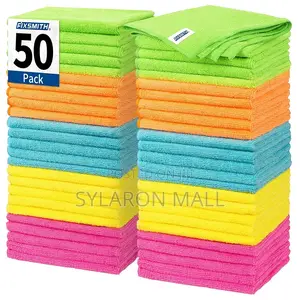 Rainbow Microfiber Cleaning Cloths (Pack of 5)