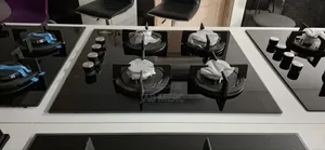60cm Gas Hob 4 Burners Solid Cast Iron Promo Reduction Prices