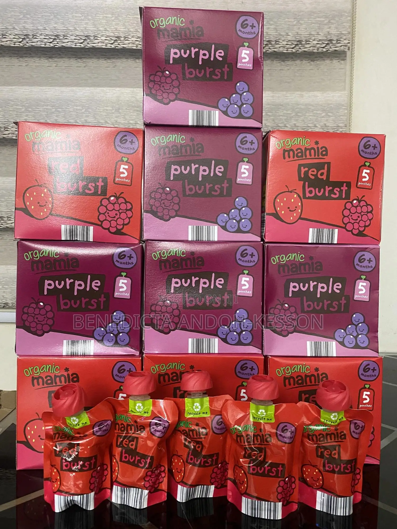 Organic Mamia Purple and Red Burst