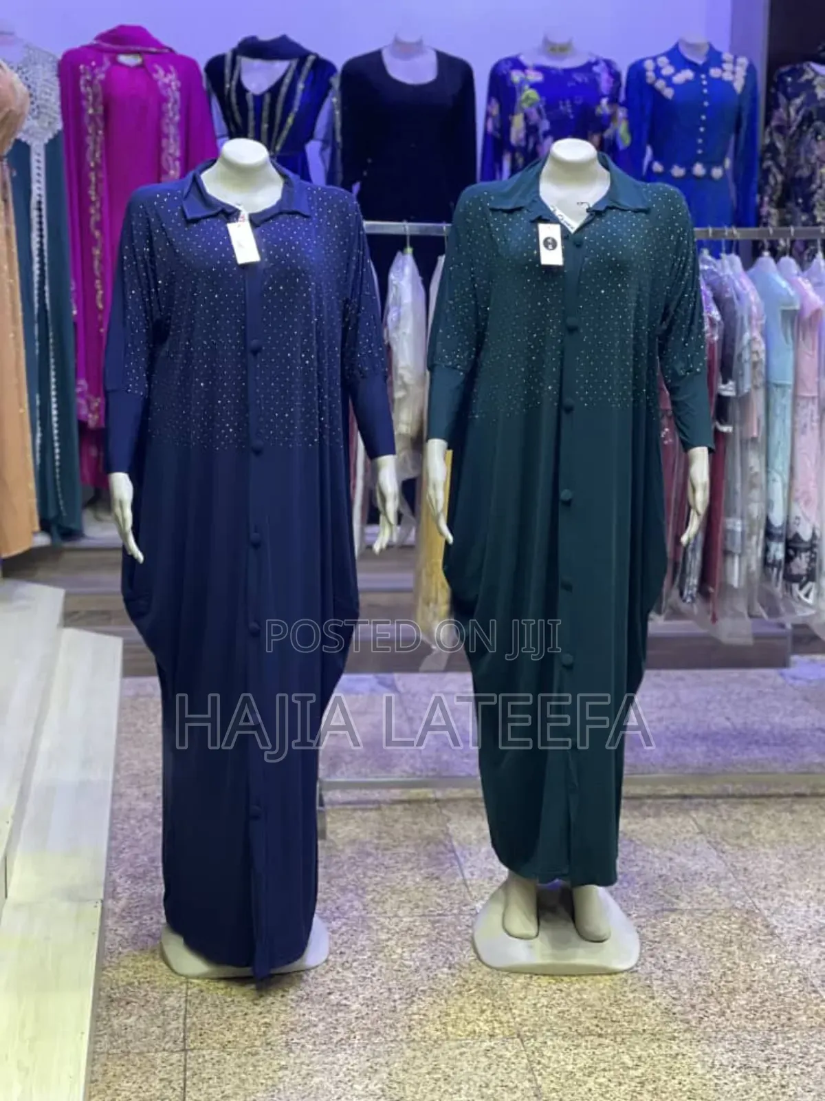 Stoned Lycra Boubou Gown
