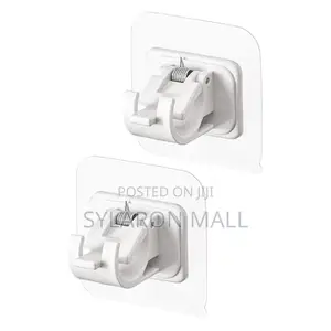 Self-Adhesive Rod Holder Clips (2pcs Set)