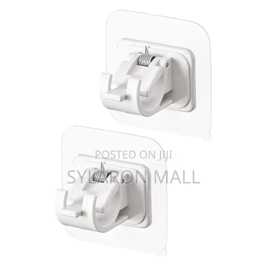 Self-Adhesive Rod Holder Clips (2pcs Set)