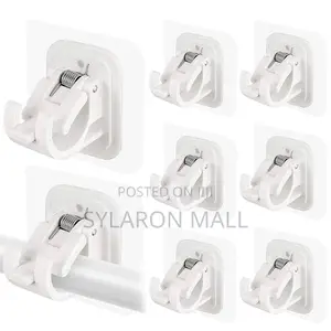Self-Adhesive Rod Holder Clips (2pcs Set)