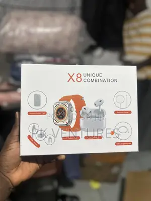 X8 Unique Smart Watch With Airpods and Other Accessories