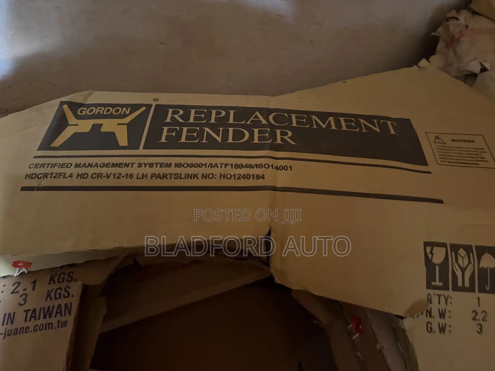 Crv 12 -16 Fenders Pair