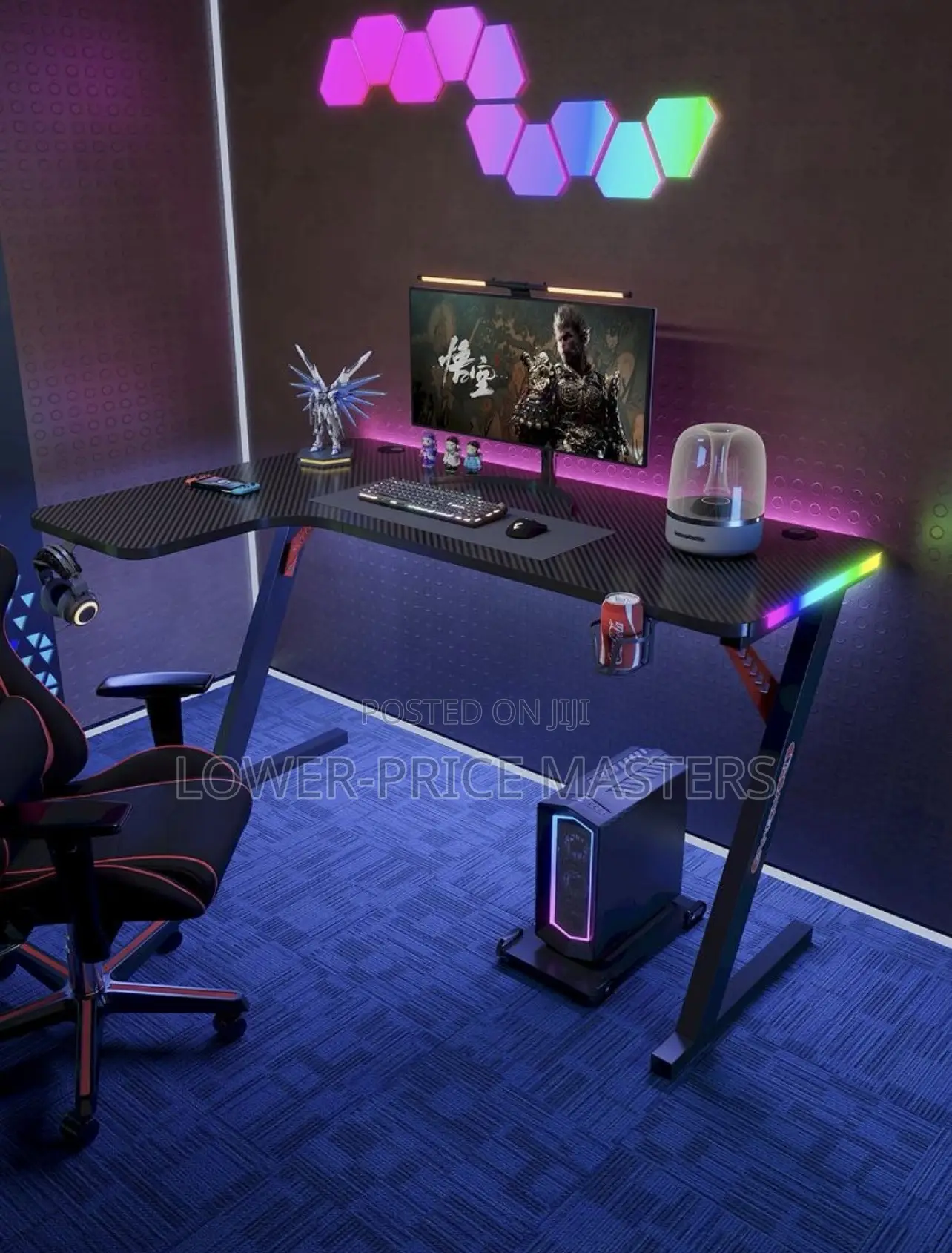 1.6 Meters L. Shaped Gaming and Computer Workstation / Table