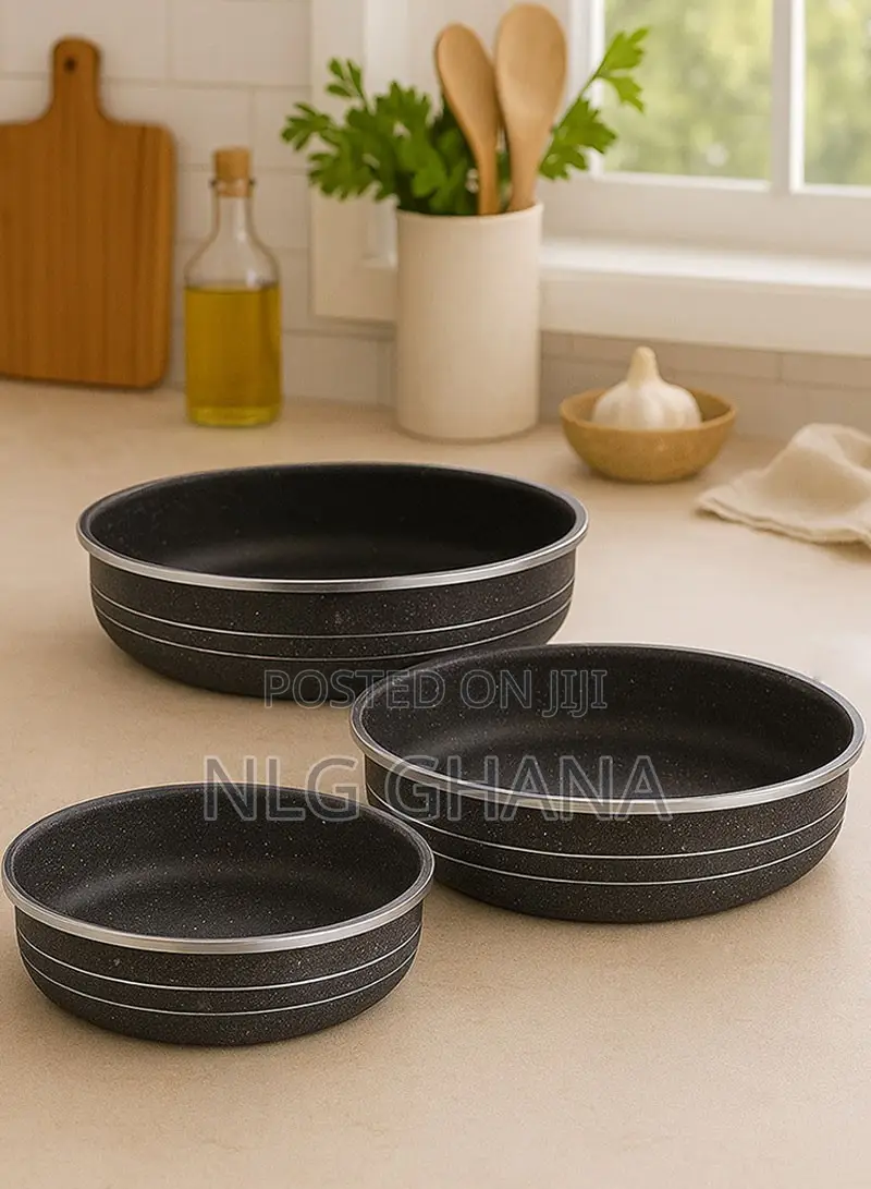 Granite Cake Pan Set, 3-Piece - Non-Stick, Pfoa-Free. Ghx7262