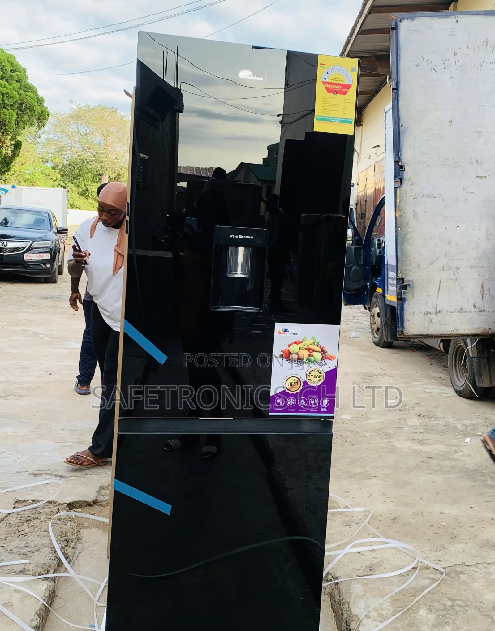 Best Quality 309ltrs Rainbow Pf-433bbgwd-1a 2 Doors Bottomfreezer