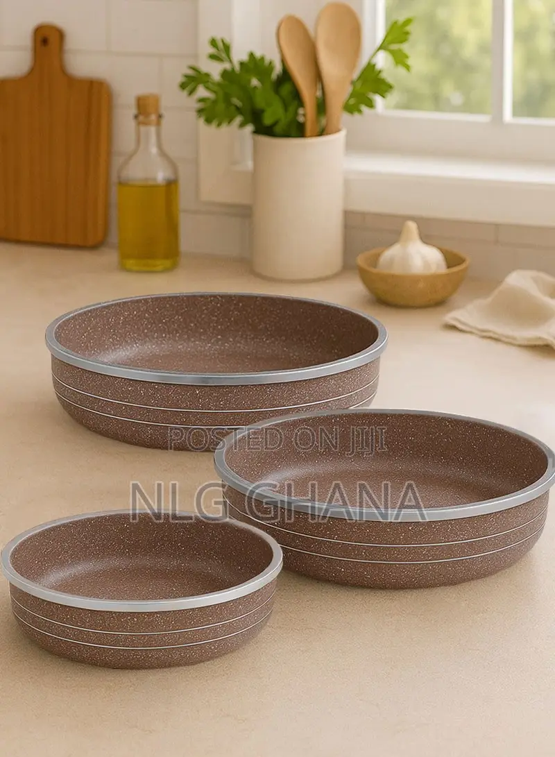 Granite Cake Pan Set, 3-Piece - Non-Stick, Pfoa-Free. Ghx7262
