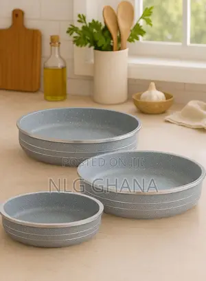 Granite Cake Pan Set, 3-Piece - Non-Stick, Pfoa-Free. Ghx7262