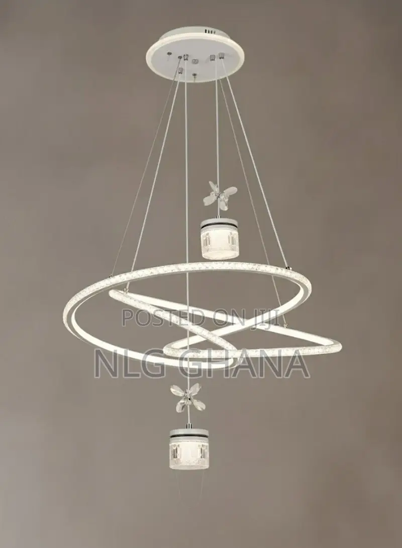 Modern Led Double Infinity Spiral Chandelier Ceiling Light. Ghx7347