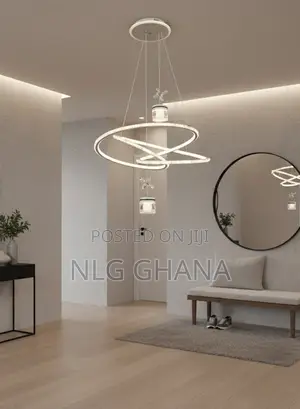 Modern Led Double Infinity Spiral Chandelier Ceiling Light. Ghx7347