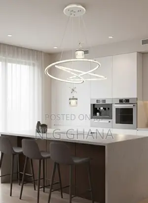 Modern Led Double Infinity Spiral Chandelier Ceiling Light. Ghx7347