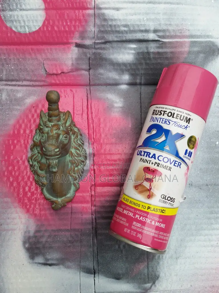 2x Enamel Berry Pink Spray