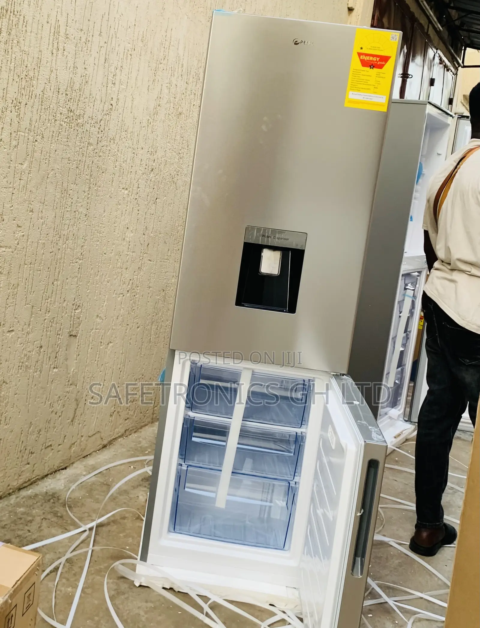Pearl Best Dispenser Pf-334bwd-2b Pearl 2 Doors 251l Electric Fridge