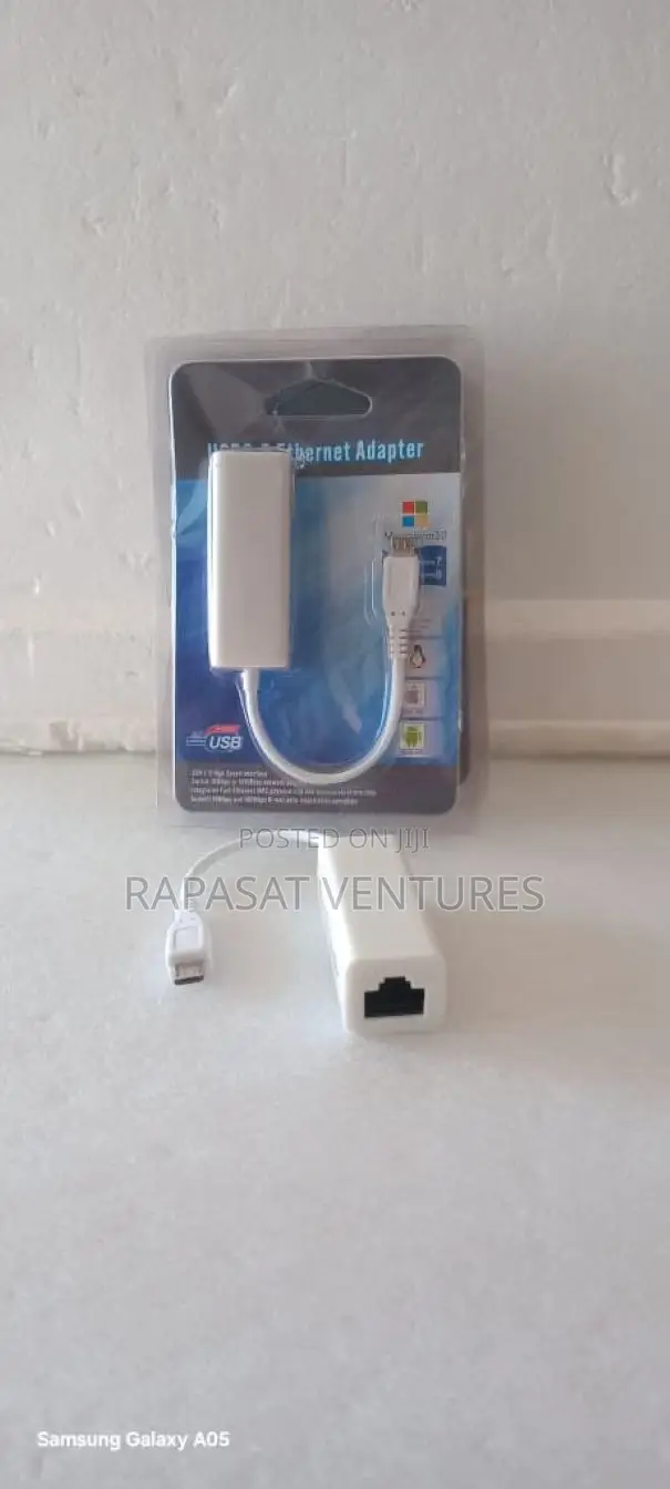 Micro Usb 2.0 Ethernet Adapter (Micro Usb Male to Rj45 Female )