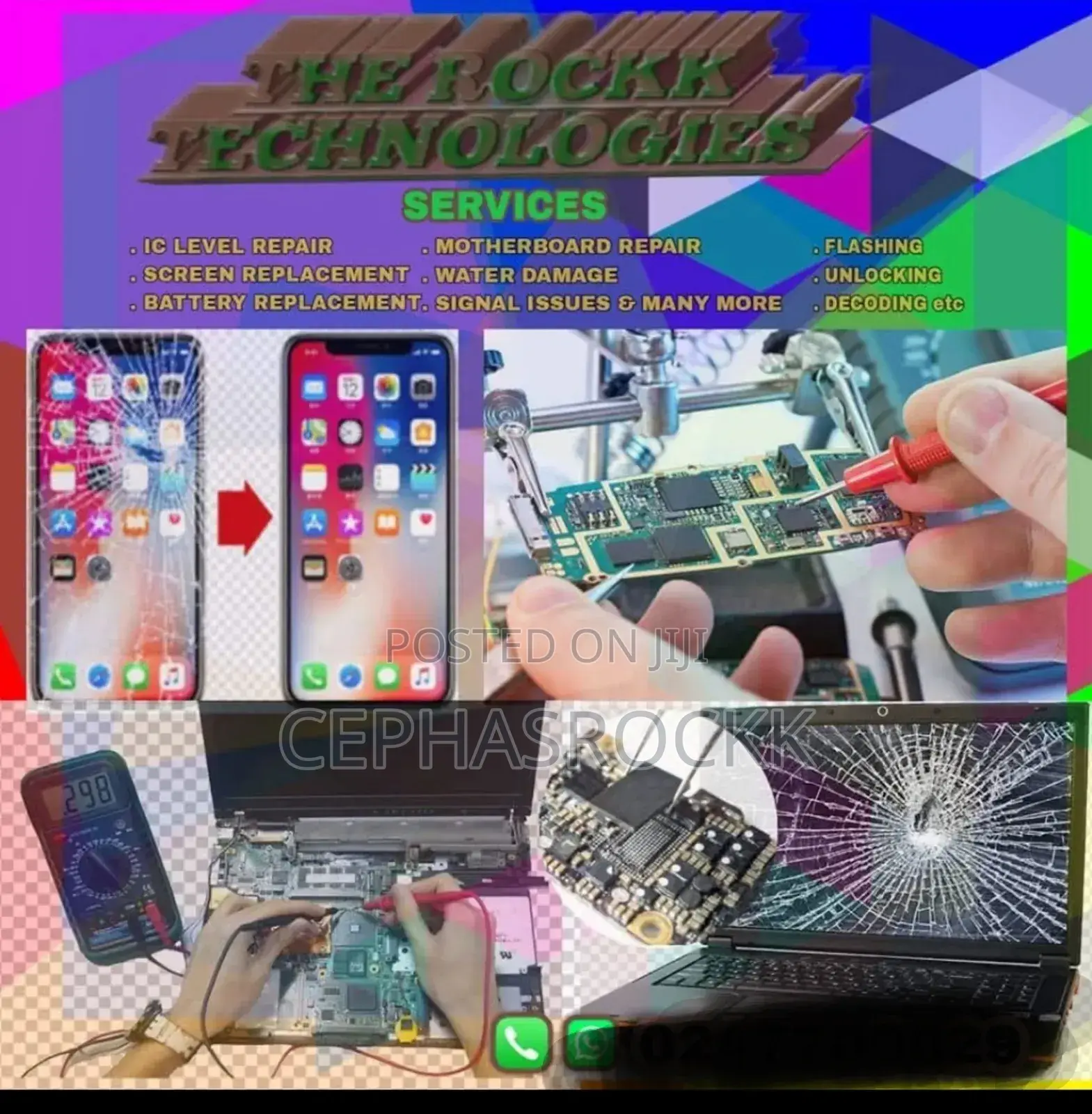 Mobile Phones and Laptops Repairing Service