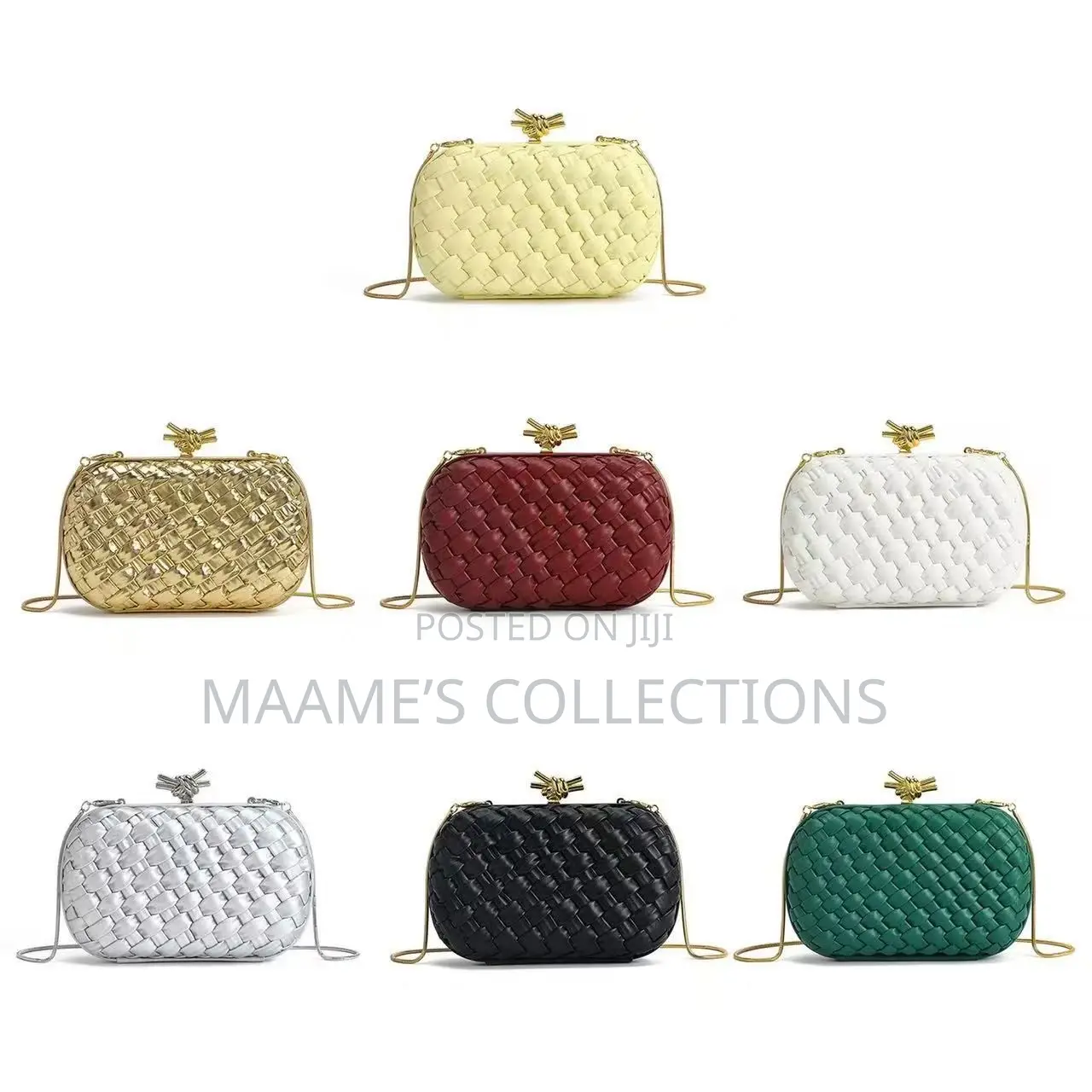 Bottega Veneta Knot Minaudière Ladies Clutch Bag ( Comes With a Box)