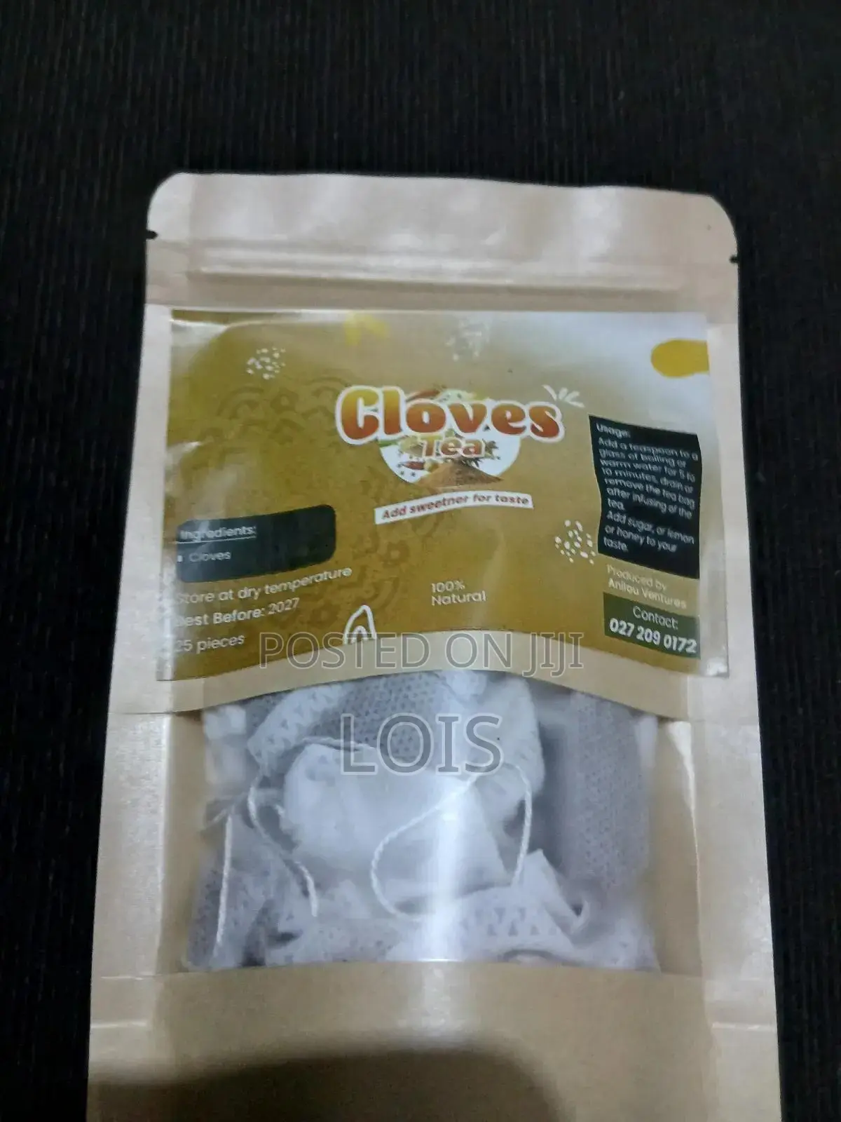 Cloves Powder In Tea Bag