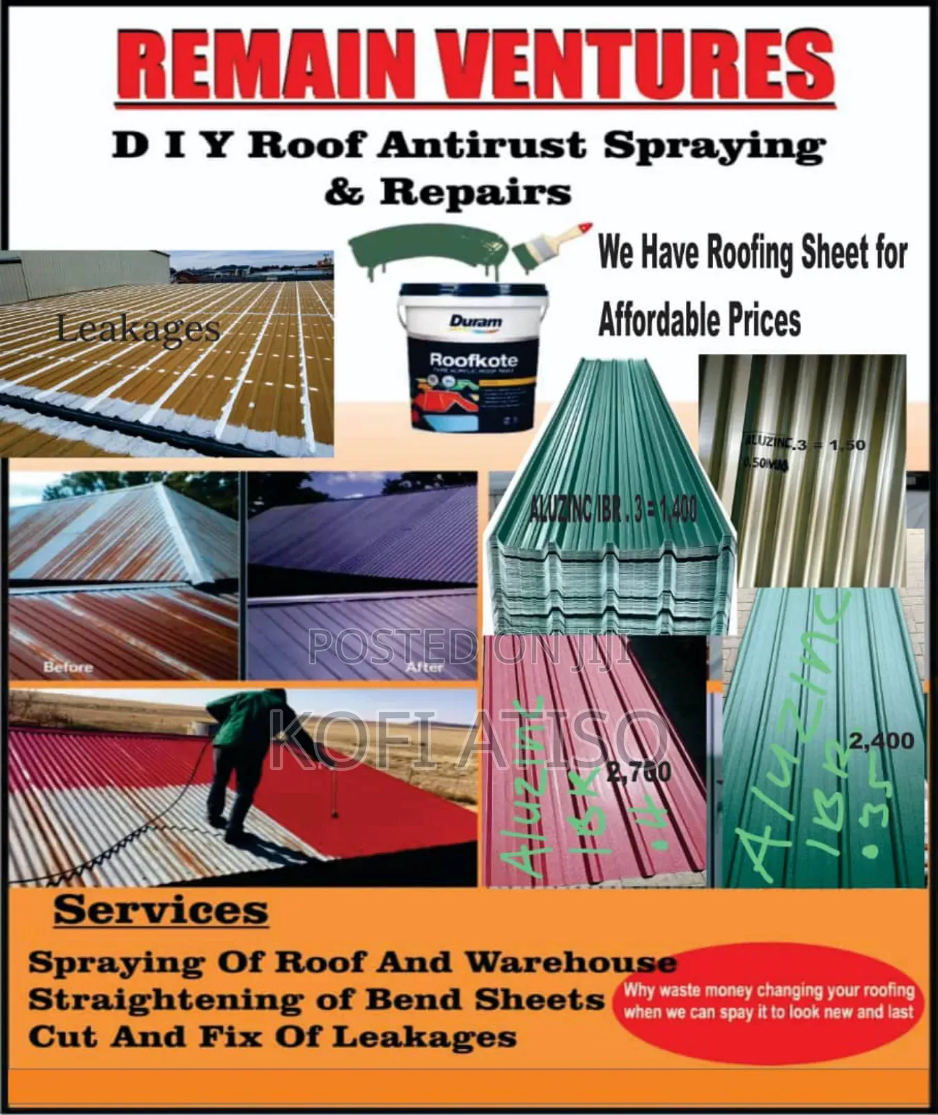 Remain Antirust Roof Spraying
