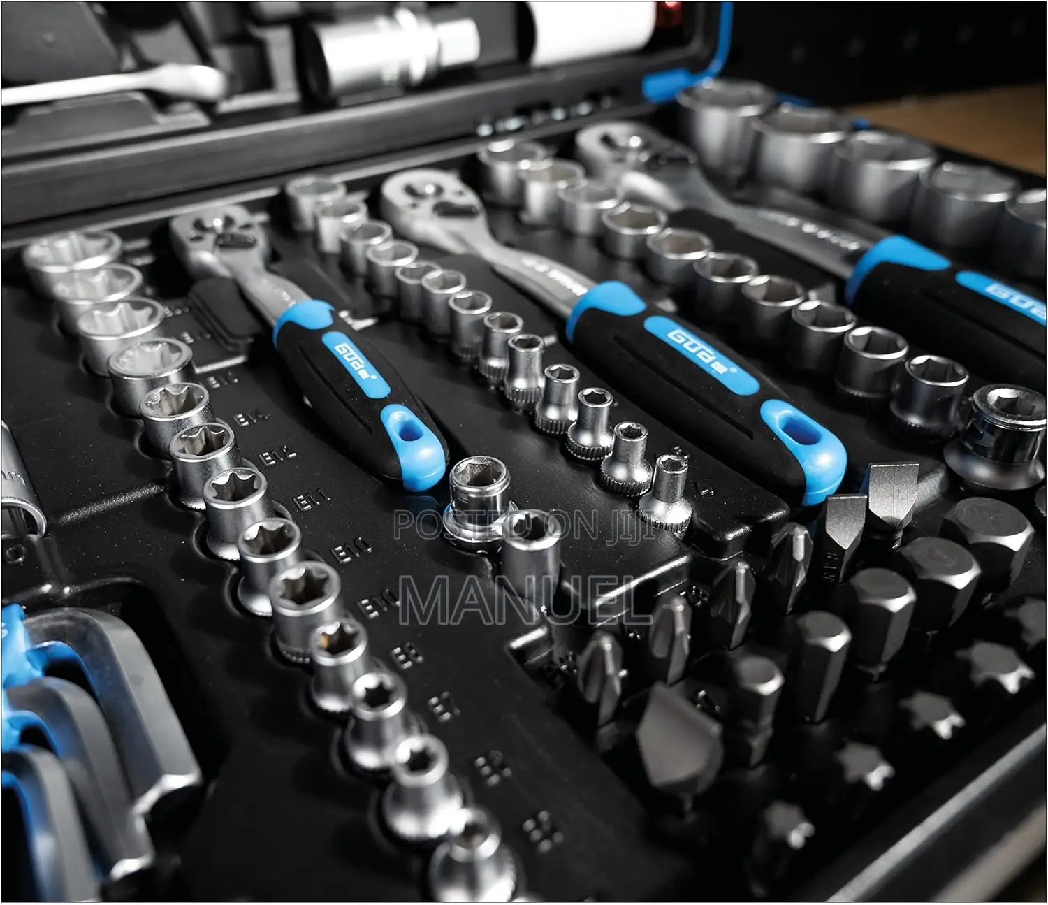 Gude Tool Case With 157 Pieces, Including Socket and Impact Wrenches.