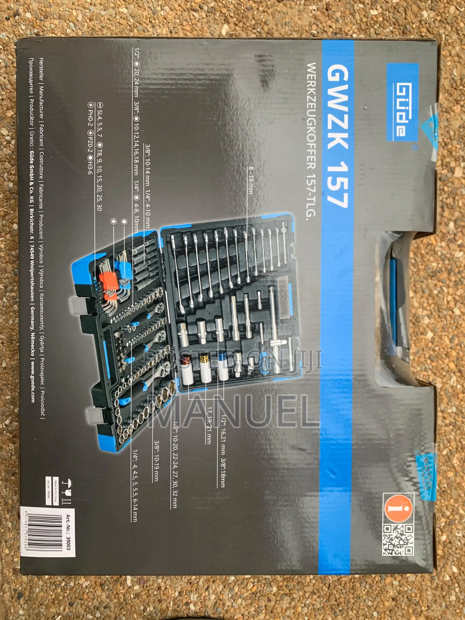 Gude Tool Case With 157 Pieces, Including Socket and Impact Wrenches.