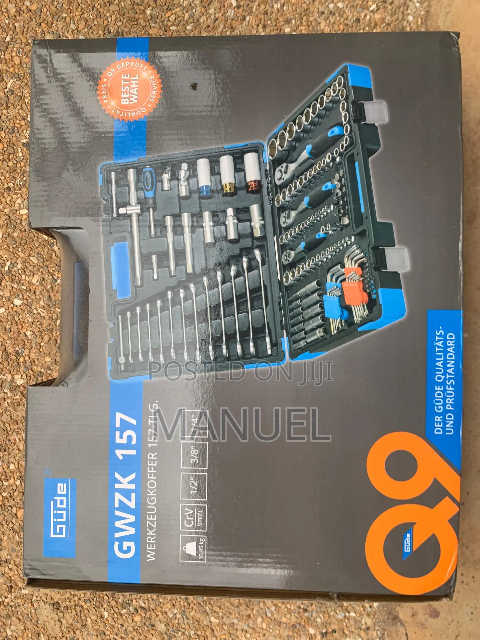 Gude Tool Case With 157 Pieces, Including Socket and Impact Wrenches.