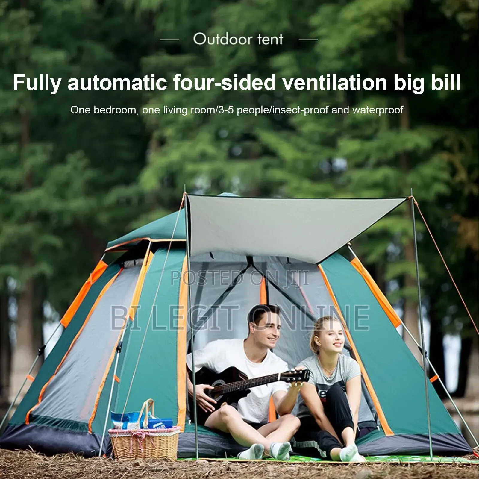 4 Person Automatic Camping Tent