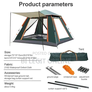 4 Person Automatic Camping Tent