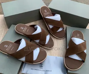 Brunello Cucinelli  Brown Low Slippers