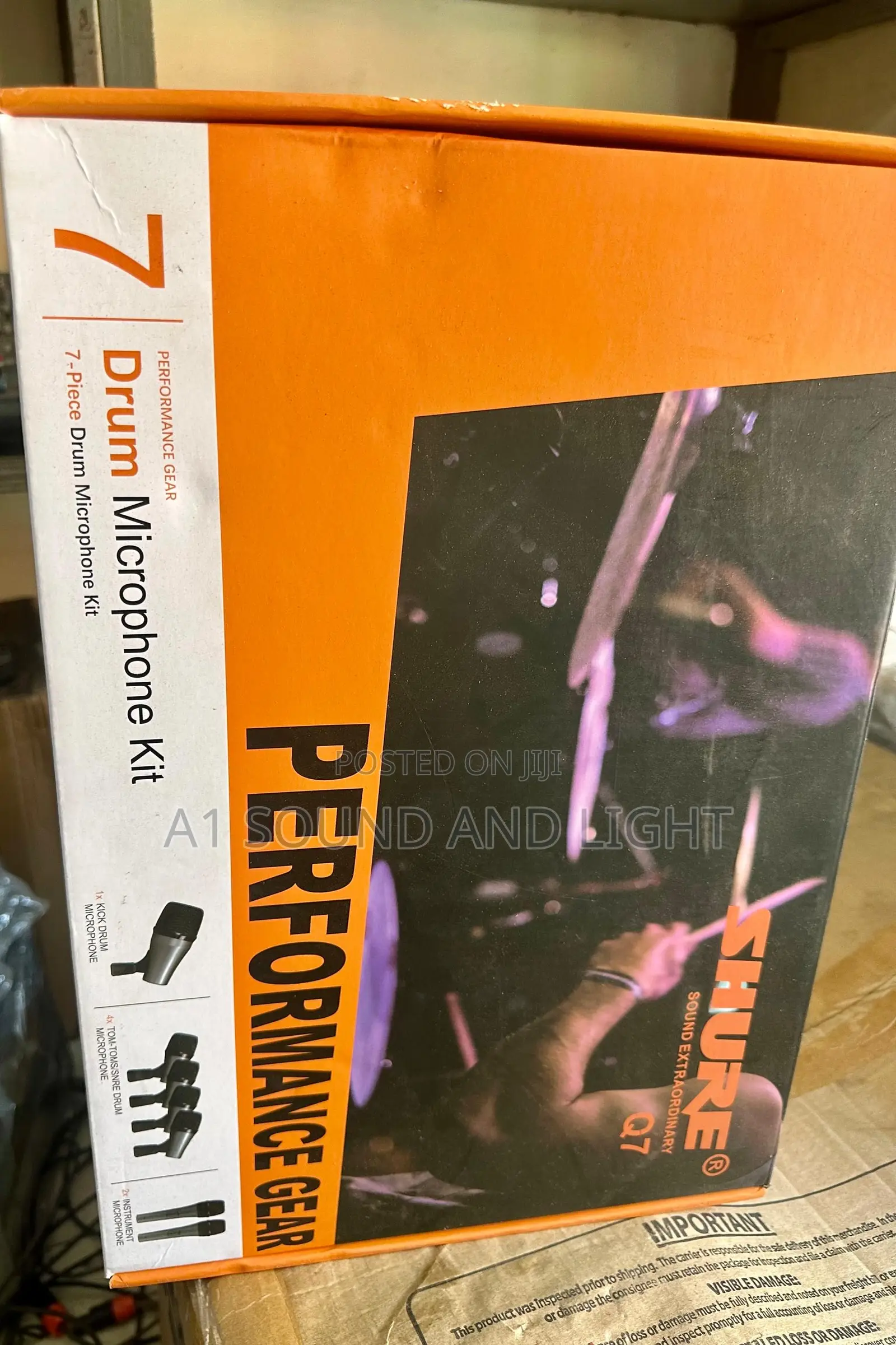 Shure Q7 7 Pcs Drum Microphone Set.