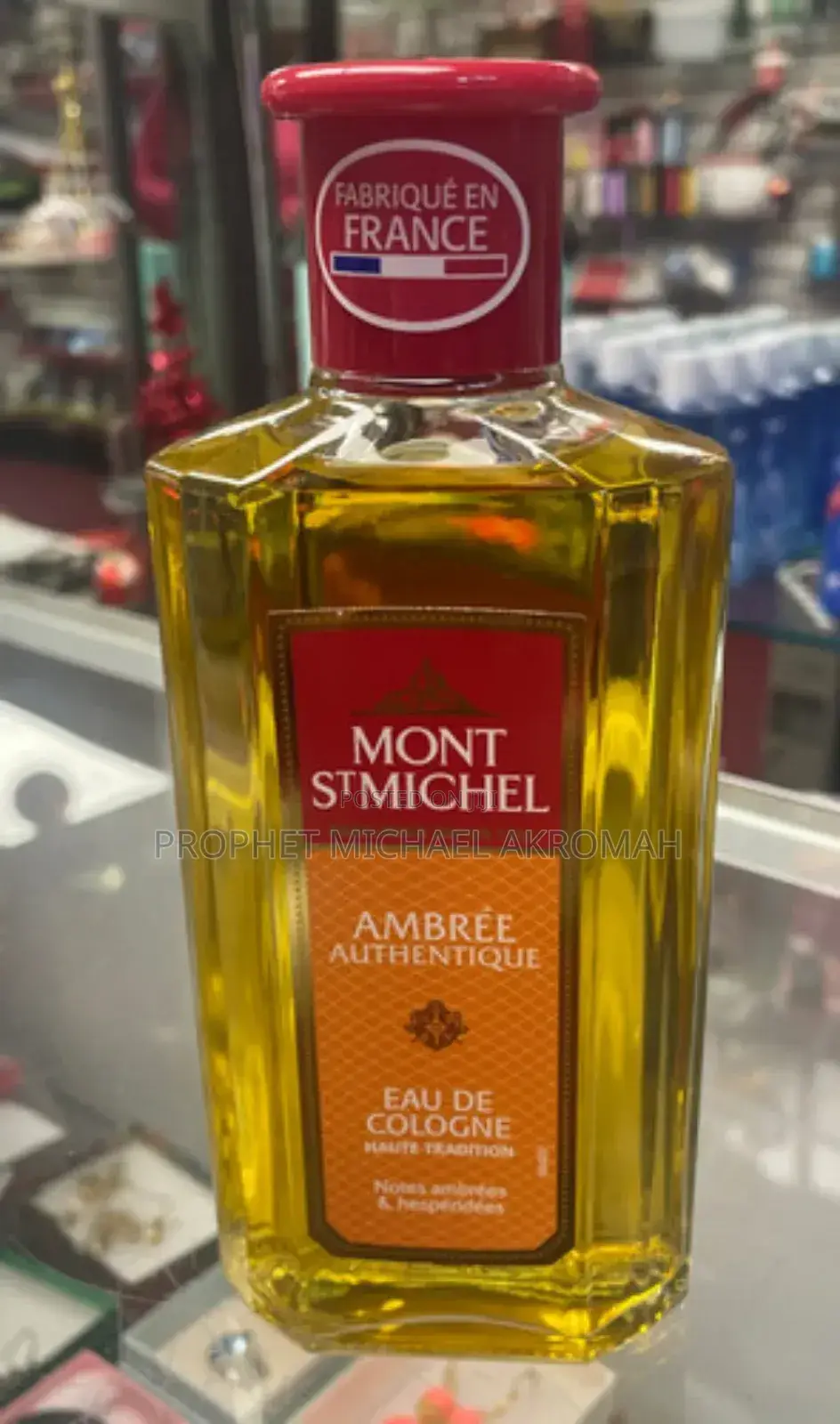 Mont St Michel Ambrée Authentique Eau De Cologne