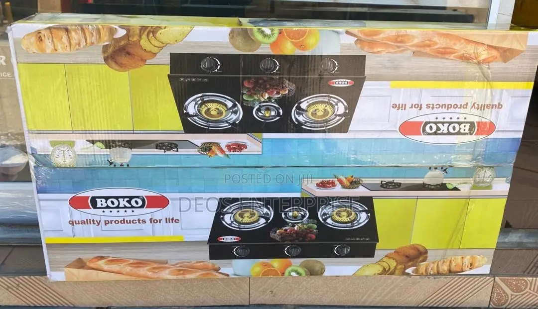 Elegant 3-Burner Gas Cooker for Quick Meals