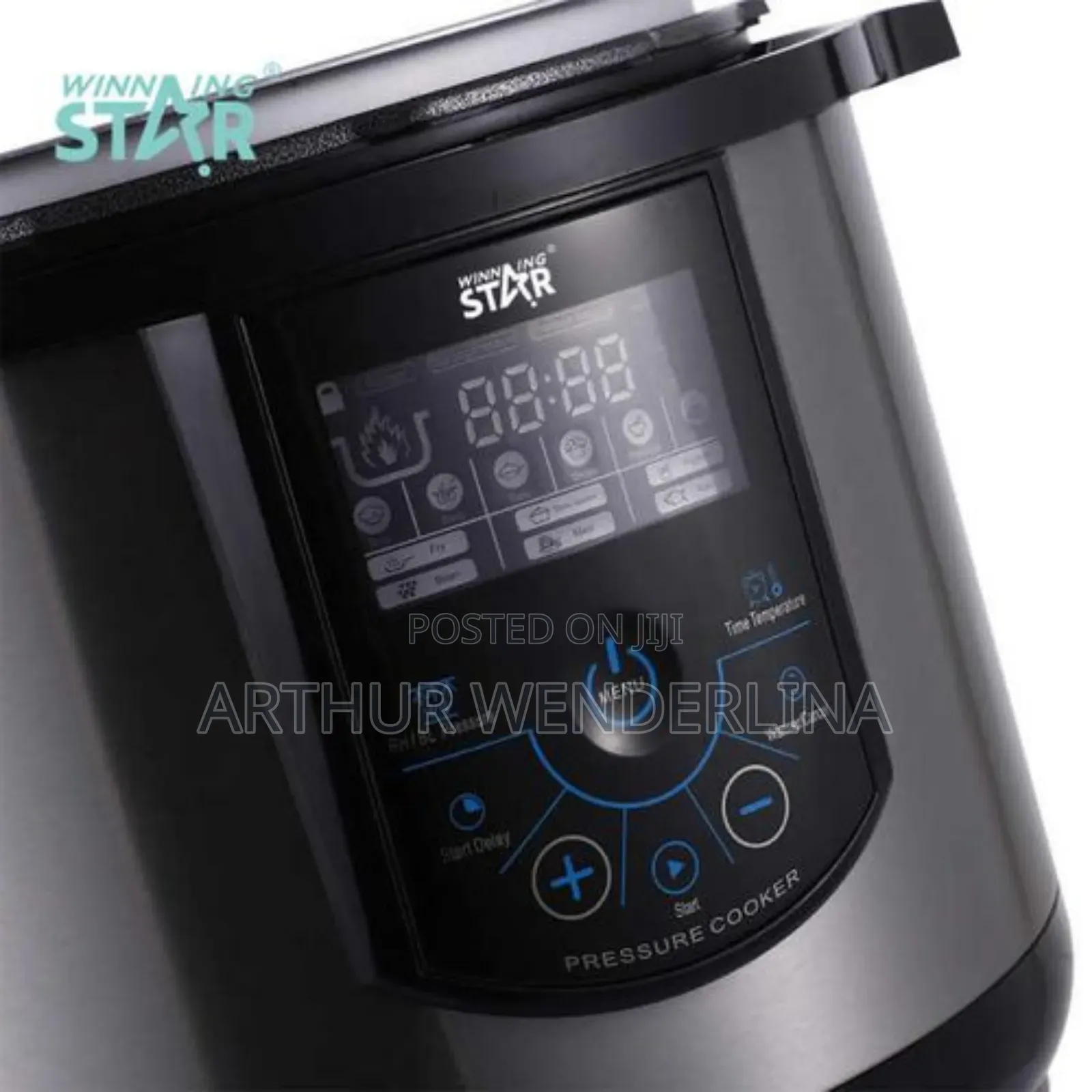 Winning Sta 10l Electric Pressure Cooker With Touch Panel, Silver.