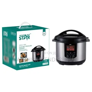 Winning Sta 10l Electric Pressure Cooker With Touch Panel, Silver.