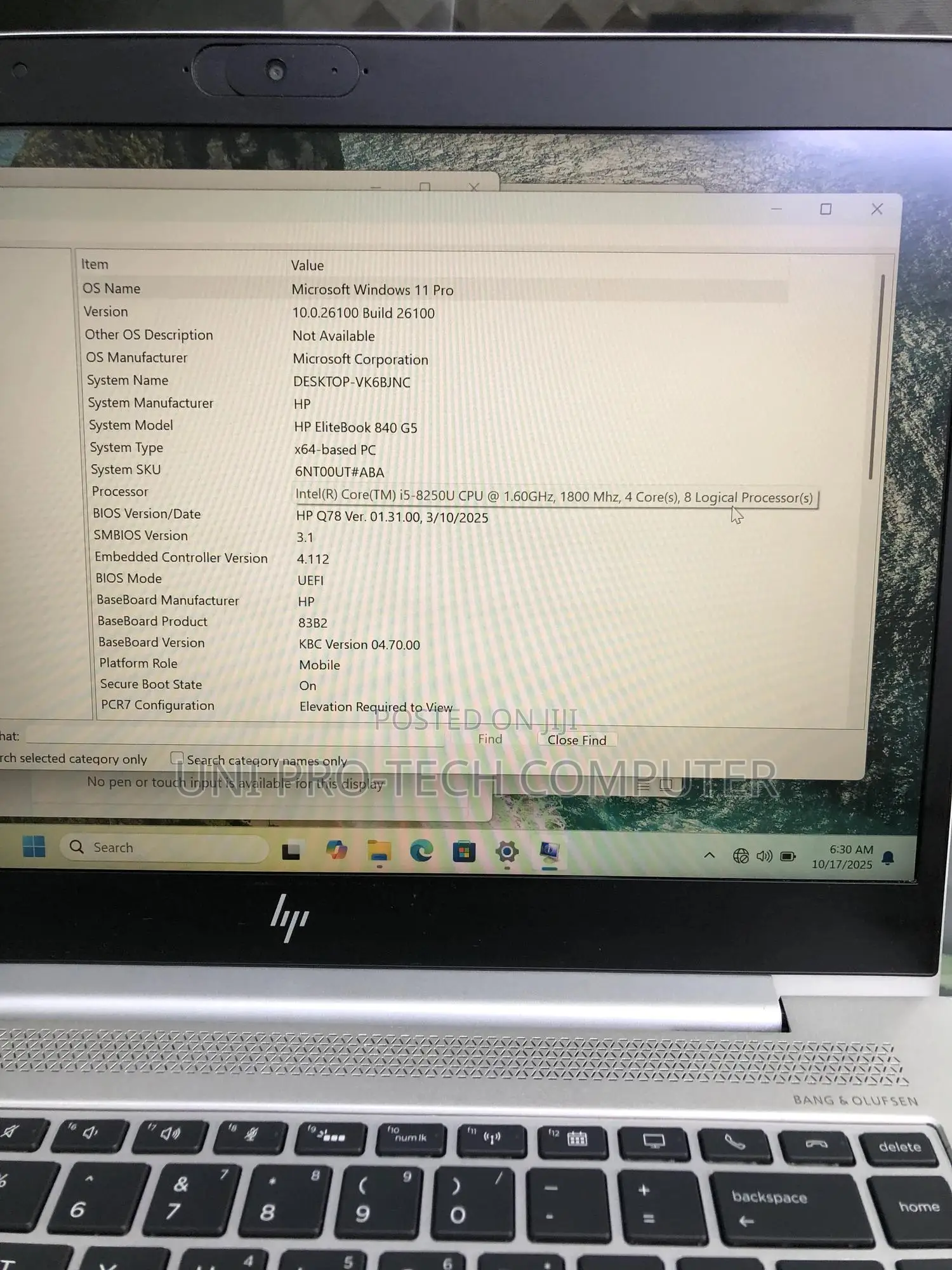Laptop HP EliteBook 840 G5 8GB Intel Core I5 SSD 128GB