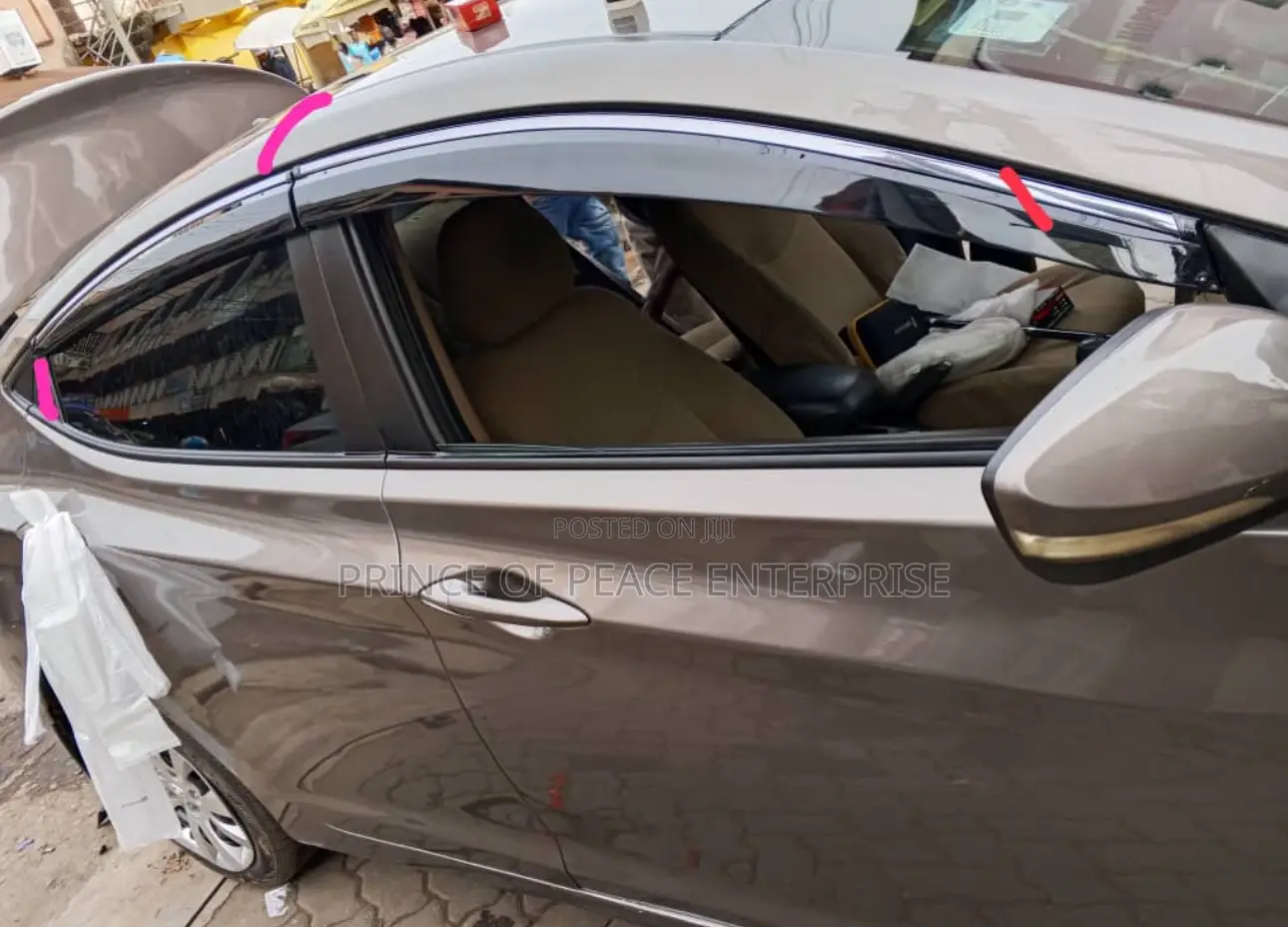 Elantra 2012 2013 2014 2015 2016 Door Visors or Door Shade Set
