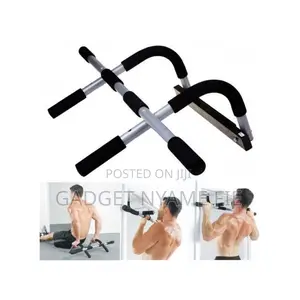 Iron Gym - Total Upper Body Workout Bar - Black/Silver