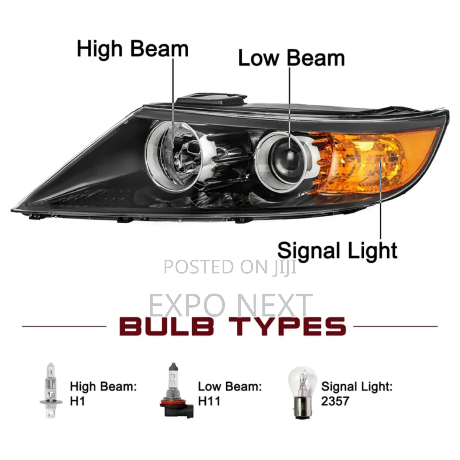 Halogen Headlight for Kia Sorento 2011- 2013