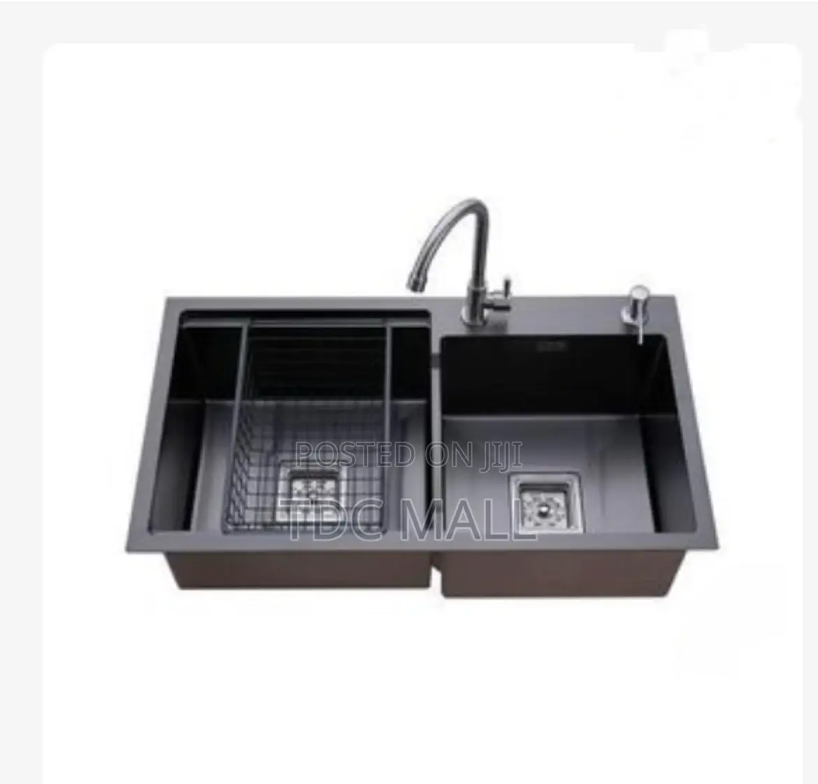 Executive Double Sink With Tap ~ Stainless Steel