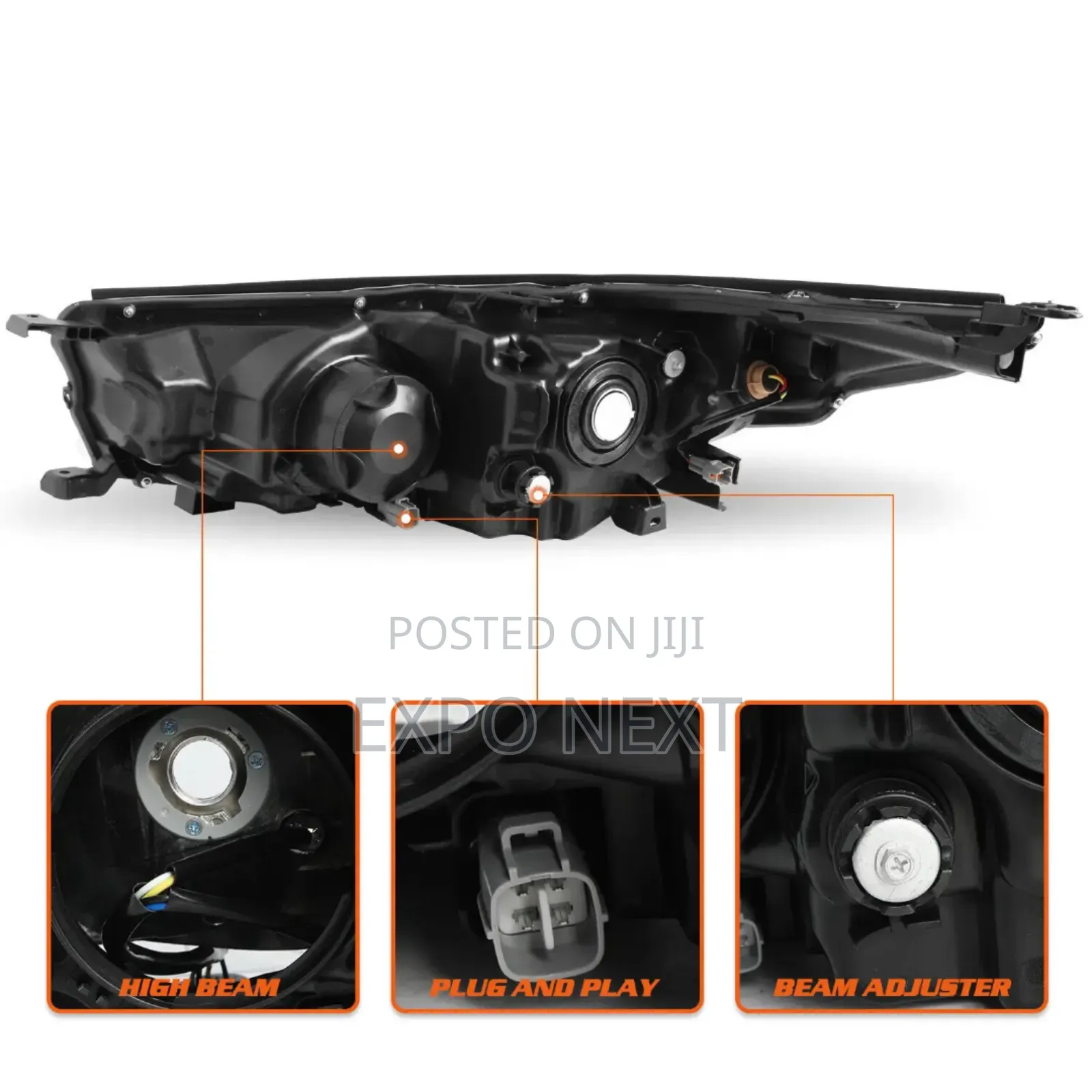 2014-2016 Toyota Highlander Projector Headlight Pair Oem