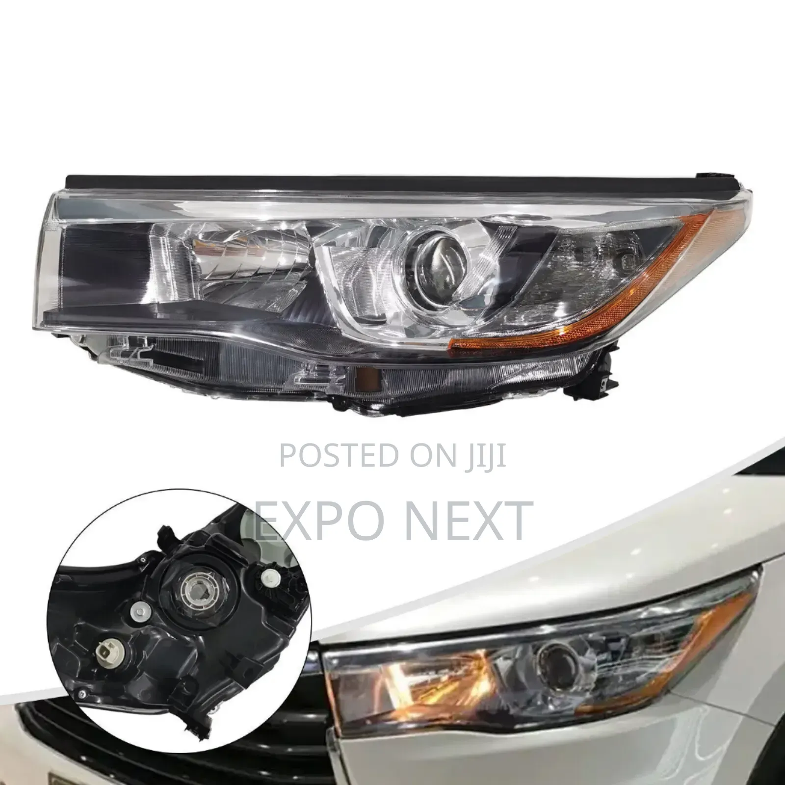 2014-2016 Toyota Highlander Projector Headlight Pair Oem
