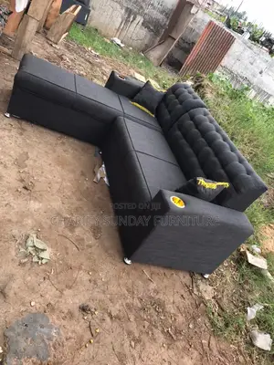 L Shape Sofa With Pillows