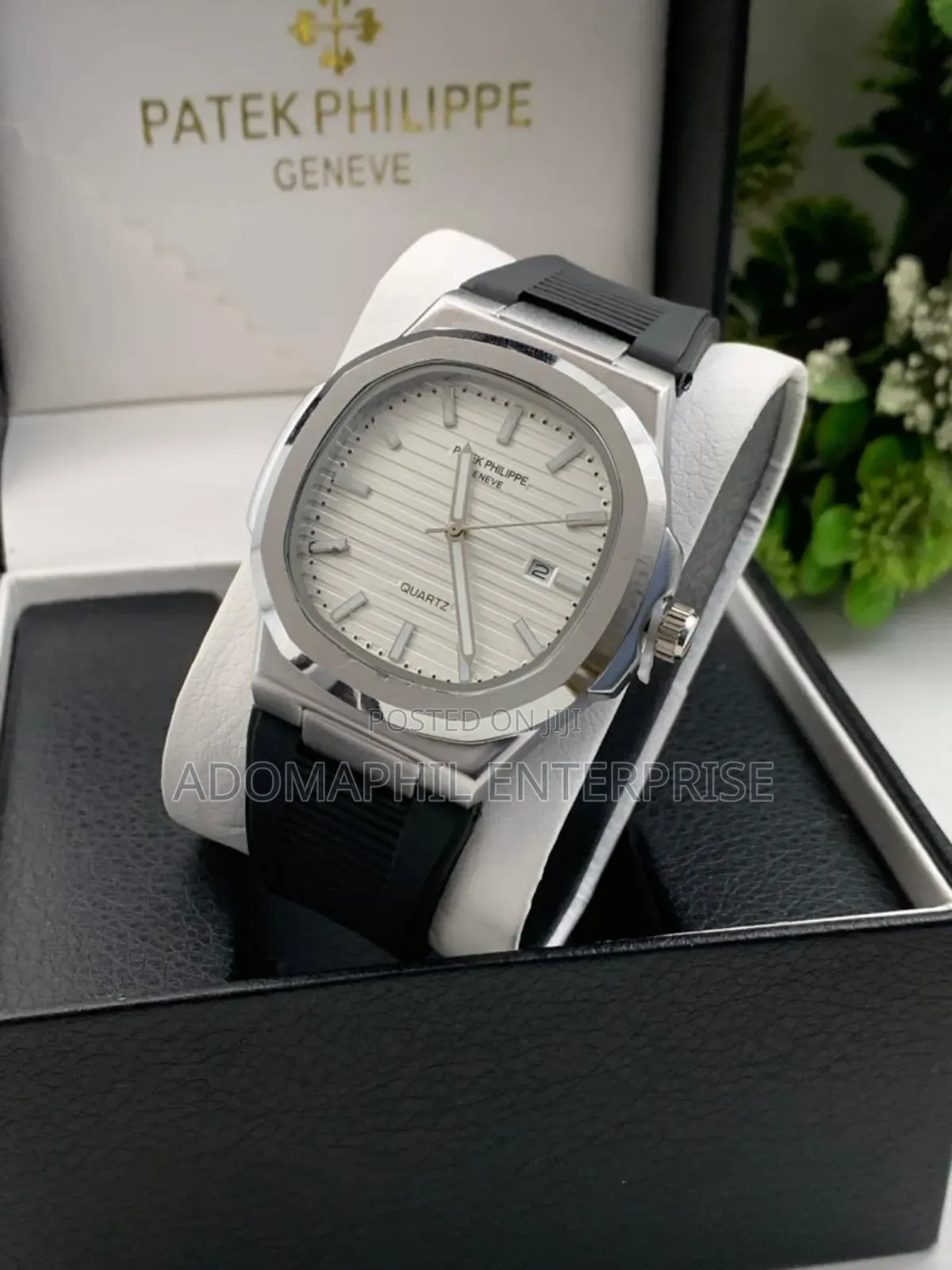Patek Rubber Strap Geneva Watch