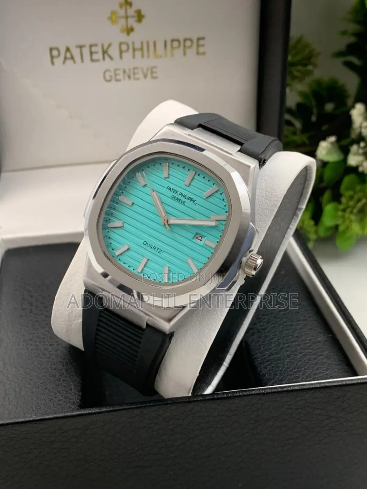 Patek Rubber Strap Geneva Watch