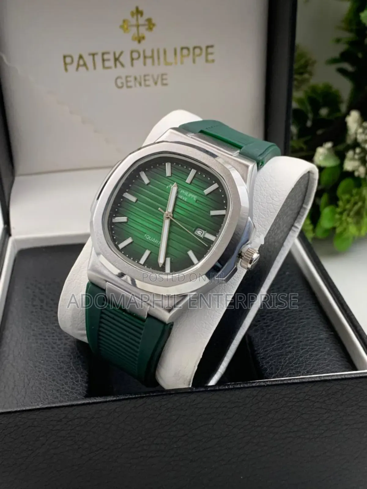 Patek Rubber Strap Geneva Watch