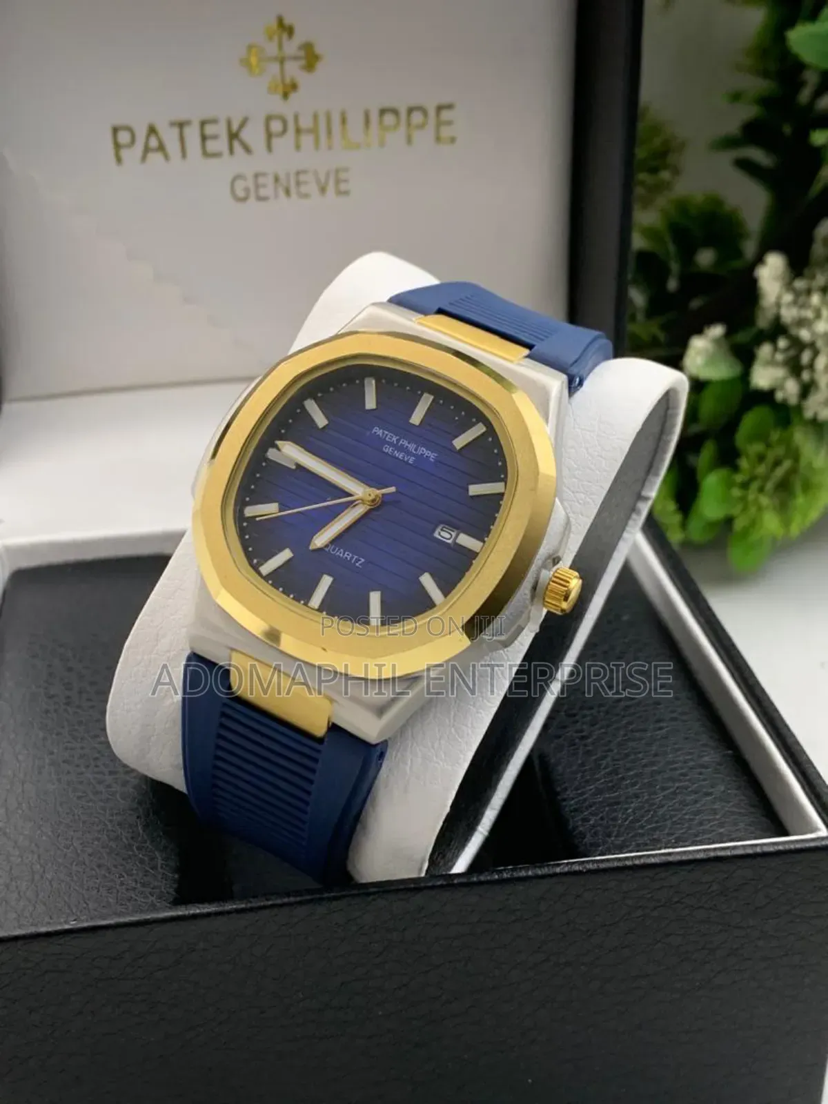 Patek Rubber Strap Geneva Watch