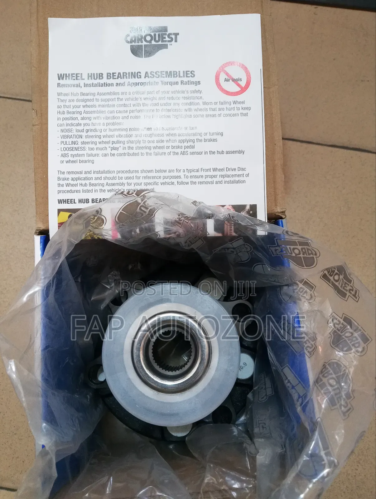 10625. Original Car Quest Wheel Bearing and Hub From Usa