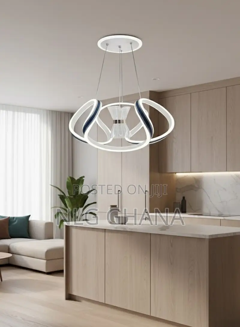 Modern Led Chandelier, Artistic Flower-Shaped Pendant. Ghx7366